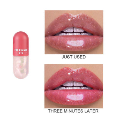 Fit Colors Mini Capsule Lip Gloss Moisturizing Moisturizing Transparent Color Changing Projectile Lip Gloss Oil