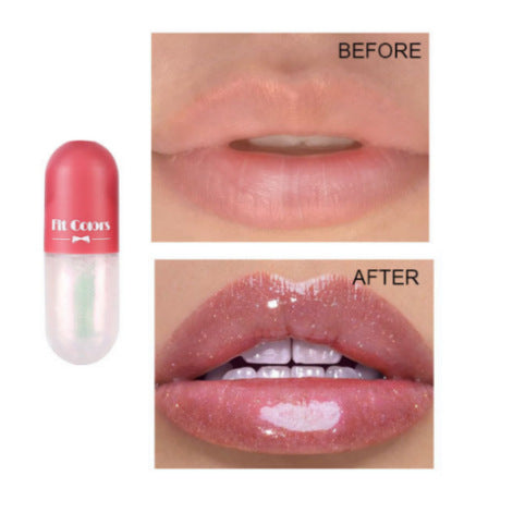 Fit Colors Mini Capsule Lip Gloss Moisturizing Moisturizing Transparent Color Changing Projectile Lip Gloss Oil