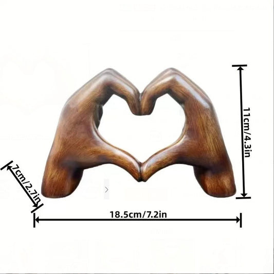 Creative Mother's Day heart-shaped resin statue gift home living room desktop decoration